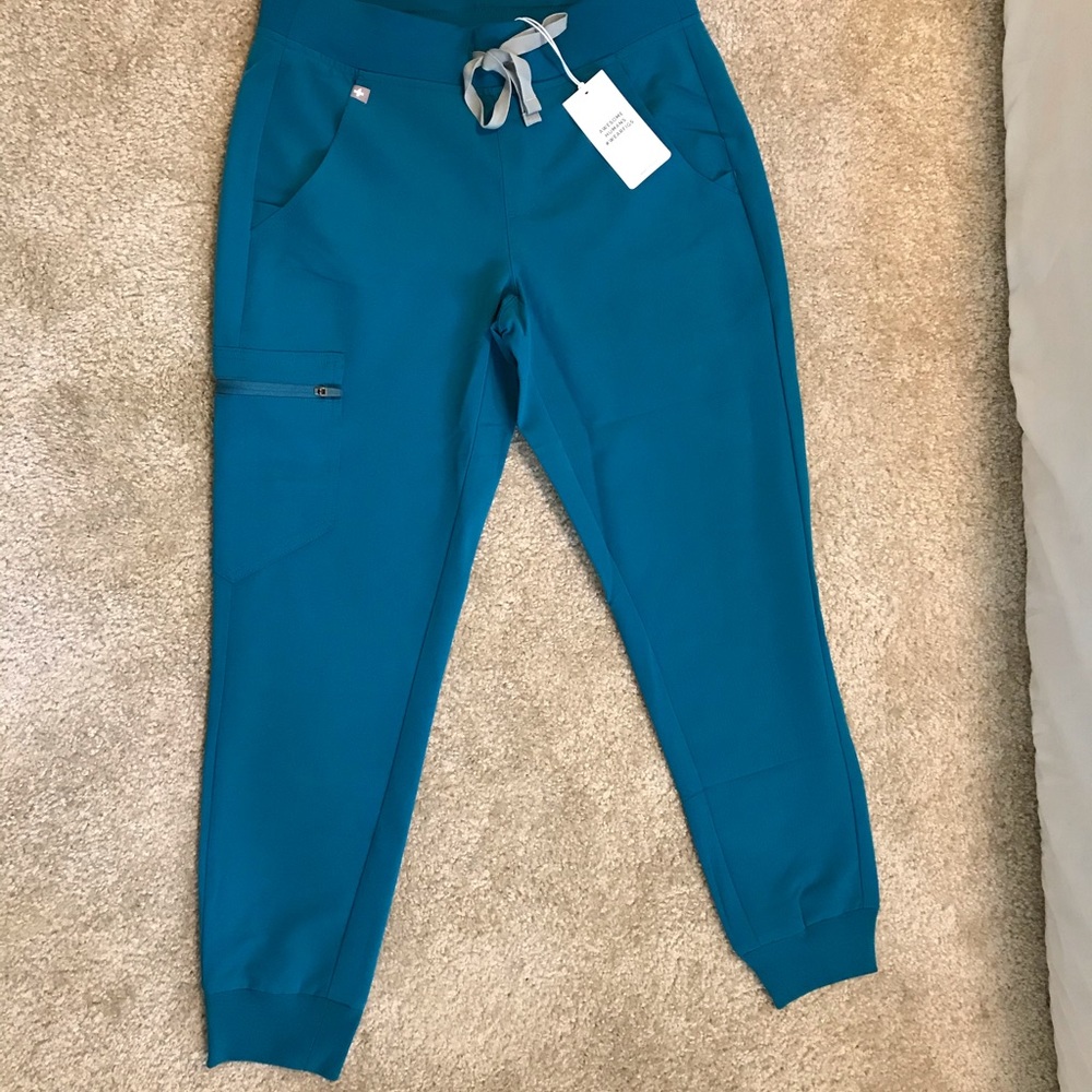 Figs pacific blue Zamora petite joggers